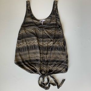 Kinna Front Tie Sleeveless Top